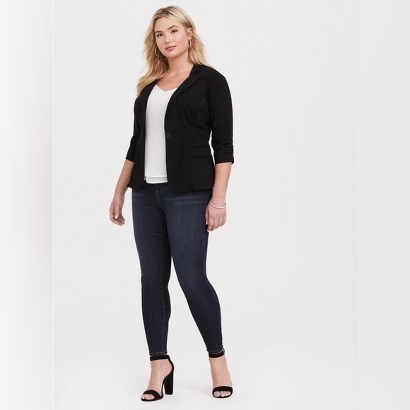 torrid Jackets & Blazers - Torrid Black Studio Lexington Millennium Stretch Blazer 2 2X 18 20